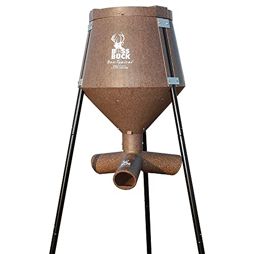 Boss Buck 200 lb Gravity Fed Tripod Feeder for Wildlife - Brown (3 Pack)