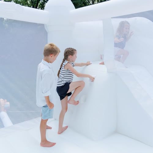 Bounceland Castle Palace Daydreamer Cloud Bounce House with Slide & Basketball Hoop Neutral