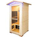 ToTibuy Outdoor Infrared Sauna Finland Spruce Wood Color