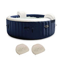 Intex PureSpa Plus 6 Person Inflatable Hot Tub with Bubble Jets Navy