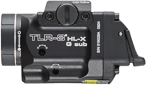Streamlight TLR-8 HL-X G 1000-Lumen Tactical Flashlight with Green Laser Black