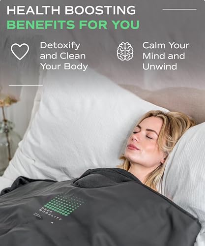 Deep Modality Professional Mineral Edition v1 Infrared Sauna Blanket - Home Sauna for Athletes - Portable Sauna - Far Infrared Sauna - 9 Level Heat Control