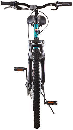 Titan Women's Mountain Bike 21-Speed Suspension 17-Inch Frame Black and Teal
