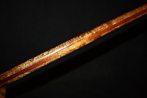Tikimaster Exquisite Koa Paddle w/Inlay 60" Oahu Built Steersman Outrigger Yellow