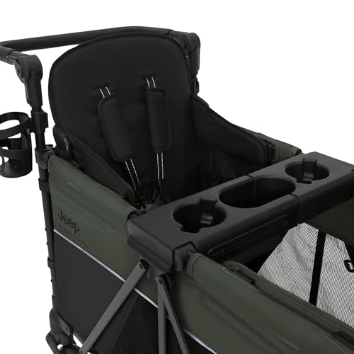 Delta Children Jeep Aries Stroller Wagon Convertible Seats Black/Green