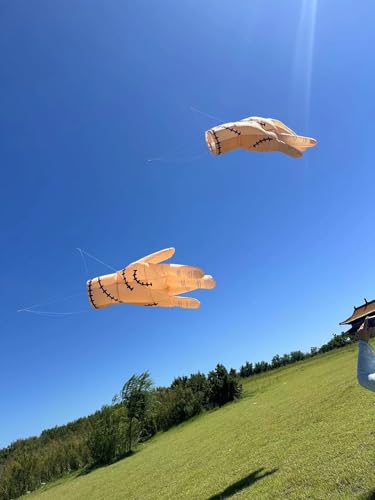 TiffySkyKite 10 Ft 3D Soft Inflatable Injured Hand Kite Pendant White