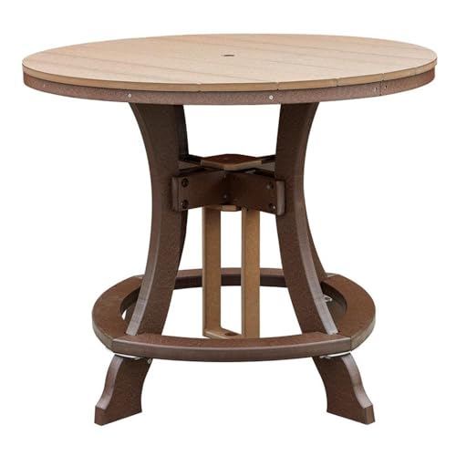 American Furniture Classics Five Piece Round Counter Height Dining Set Cedar/Tudor Brown