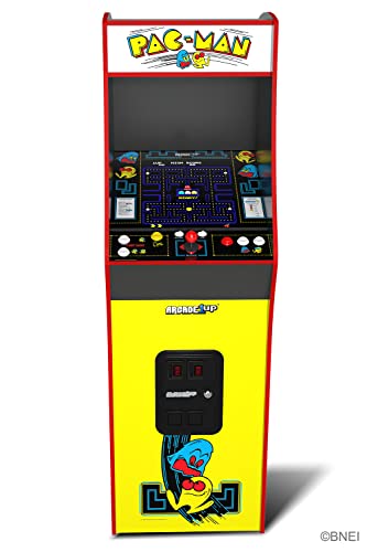 ARCADE1UP PAC-Man Deluxe Arcade Machine 5ft 14 Classic Games Yellow