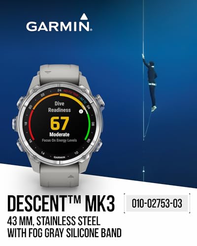Wearable4U Garmin Descent Mk3 & Mk3i Titanium Dive Computer Mk3 Stainless Steel