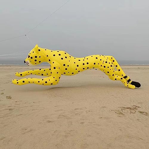 Yingfeida HFLY Inflatable 10m Large Leopard Kite Yellow