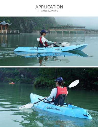 SEAFLO Premium Sit-on Kayak RNA104 Yellow/Red 10' 5