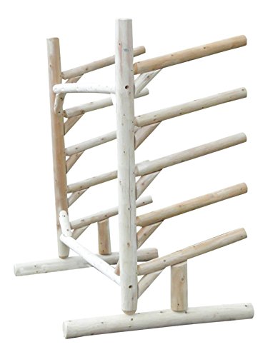 Log Kayak Rack 5 Place 1 Sided SUP Unfinished