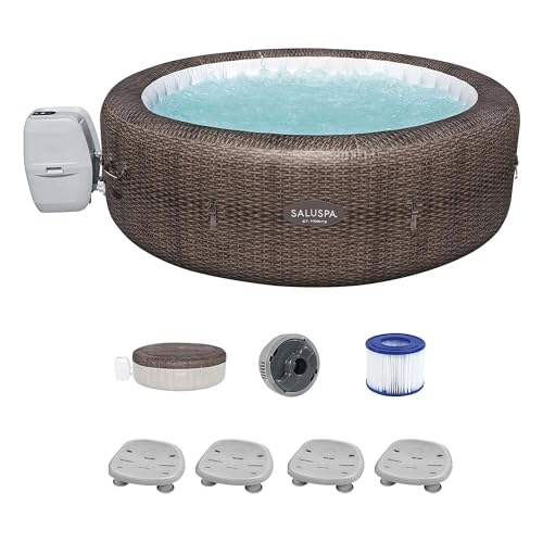 Bestway SaluSpa St Moritz Hot Tub with Chemical Floater and Pump Brown