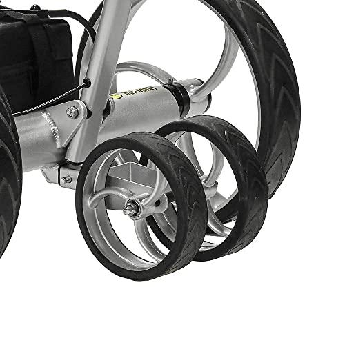 BAT-CADDY ELECTRIC GOLF CADDY X8R Remote Control Golf Push Cart Titanium Silver