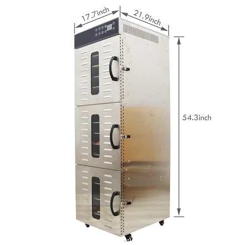 BREVELTION 30-Layer Food Dehydrator Stainless Steel