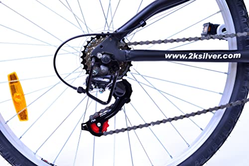 Columba Alloy Folding Bike 18 Speed Double Suspension Black 26 inch