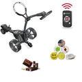 AMBA7 M7 Remote DHC Electric Caddy Cart Bundle with Holders Black