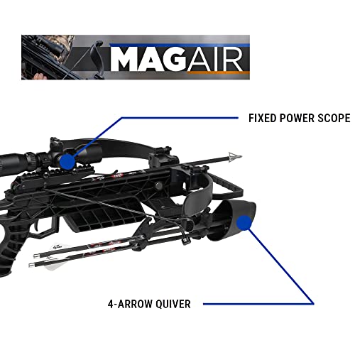 Excalibur Mag AIR Lightweight Durable Hunting Crossbow Black