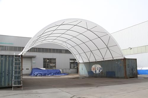 Kaimei 20'x40' Heavy Duty Shipping Container Canopy Shelter White