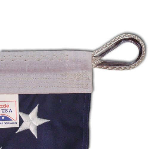Eder Flag Poly-Max Outdoor U.S. Flag 30x60 Foot White