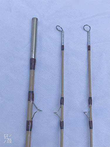 Zhu Tonkin Bamboo Fly Rod 7'6" #4 2 Piece with 2 Tips Yellow