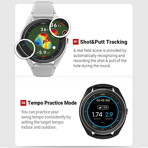 Voice Caddie T9 Premium GPS Golf Watch Gray