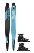 Radar Graphite Senate Waterski w/Double Vector Boa Boot XL Black/Blue