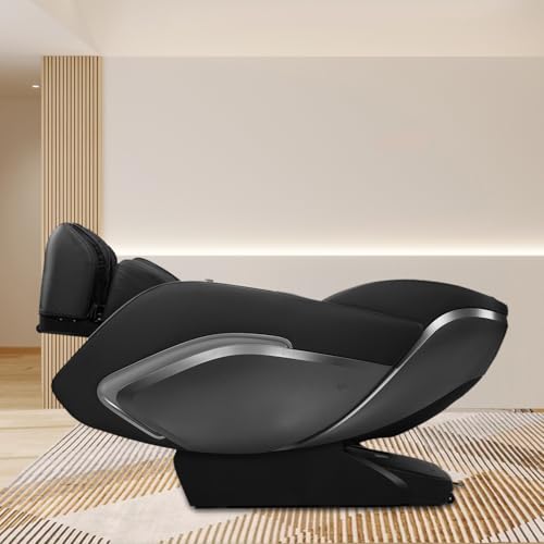 PayLessHere Zero Gravity Massage Chair with Heating, Bluetooth, Foot Roller, and Air Massage System Black