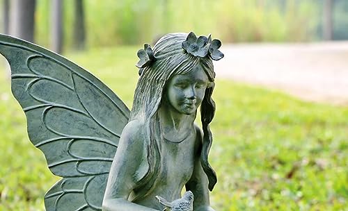SPI Verdigris Finish Fairy Garden Sculpture Green
