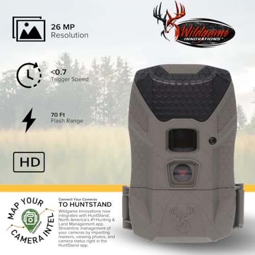 Wildgame Innovations Wraith 2.0 Lightsout Trail Camera Bundle with 40 Infrared LEDs, 32GB Memory Cards & USB Card Reader (10-Pack)