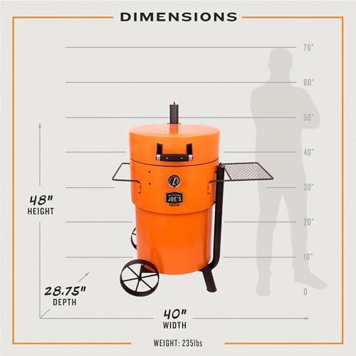 Oklahoma Joe's Bronco Pro Drum Smoker Orange