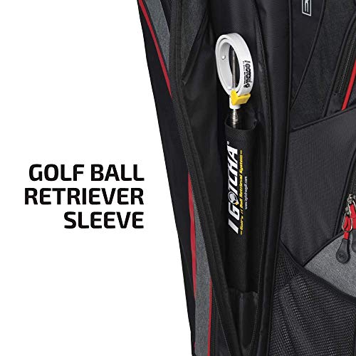 Bag Boy Chiller Hybrid Stand Bag Black/Charcoal/Red
