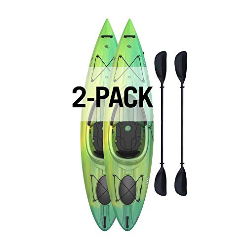 Lifetime Emotion Tide 10 Sit-in Kayak 2-Pack with Paddles Included
