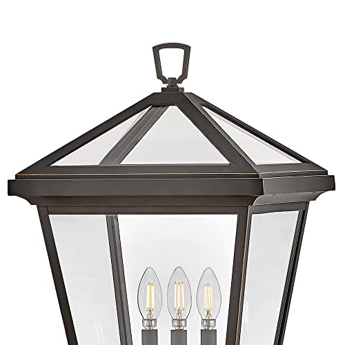 Hinkley Alford Place Large LED Post Top Lantern - Die Cast Aluminum, Dimmable Oil Rubbed Bronze