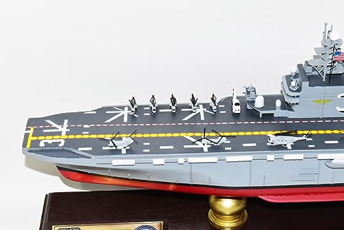 Squadron Nostalgia LLC USS Belleau Wood LHA 3 24-Inch Mahogany Scale Model Navy