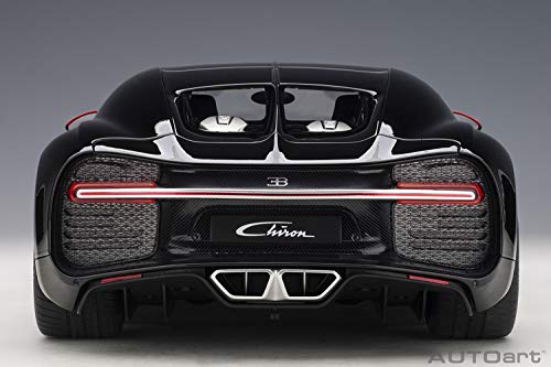 AUTOart Bugatti Chiron 1/12 Model Car Italian Red Nocturne Black