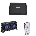 KICKER 10-Inch Loaded Premium Marine Sub Enclosure with Passive Radiator & 48KXMA4002 Marine Amp Bundle