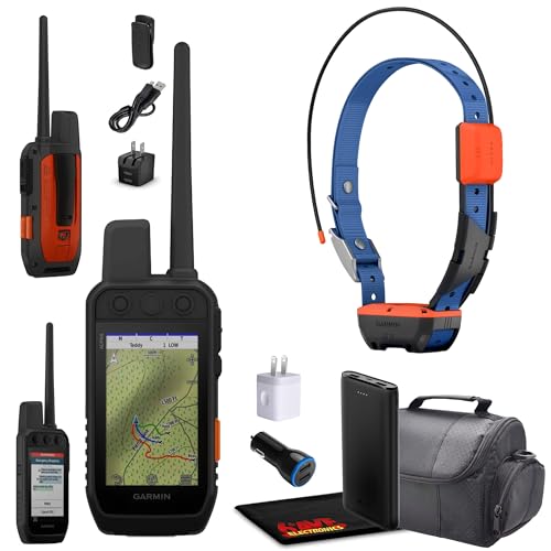 Garmin Alpha 300i Handheld Dog Tracker & Training System Bundle with Alpha T20 Collar Black