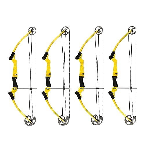 GENESIS Archery Original Adjustable Right-Handed Compound Bow for Beginners & Experts Yellow
