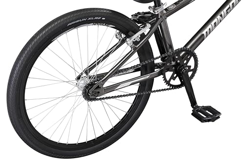 Mongoose Title Pro XXL BMX Race Bike 24-inch Wheels Lightweight Aluminum Frame Charcoal Black Pro XXL
