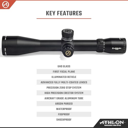 Athlon Optics Ares ETR 3-18x50 Riflescope APRS6 FFP IR MIL Reticle Black