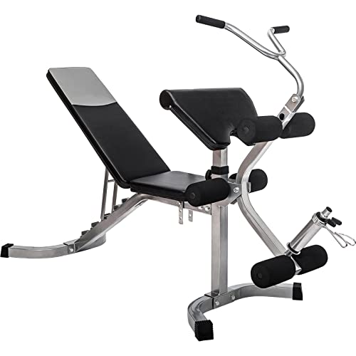 PRODCA Adjustable Weight Bench with Leg Extension - Olympic Utility Benches Black