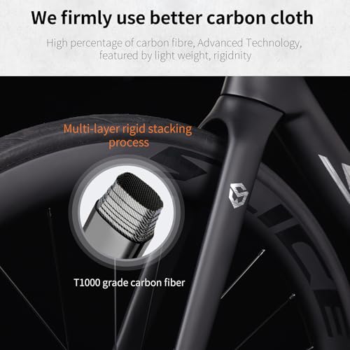 SAVADECK Carbon Road Bike Shimano 105 Di2 7170 Black