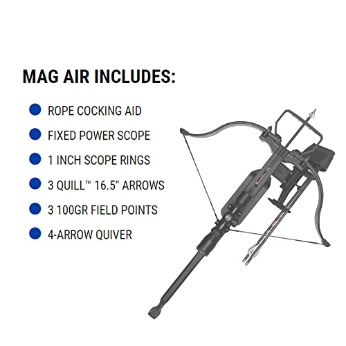 Excalibur Mag AIR Lightweight Durable Hunting Crossbow Black