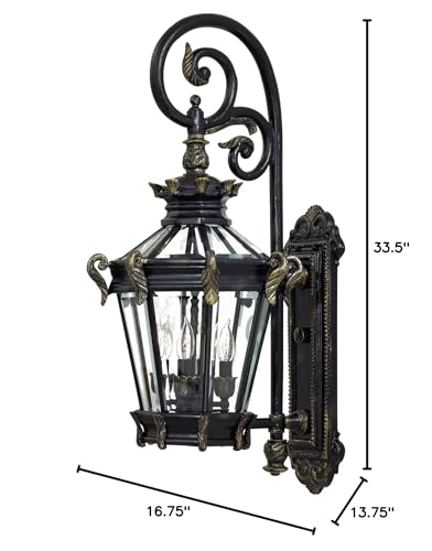 Minka Lavery Outdoor Wall Light Stratford Hall Lantern 160W Heritage 22