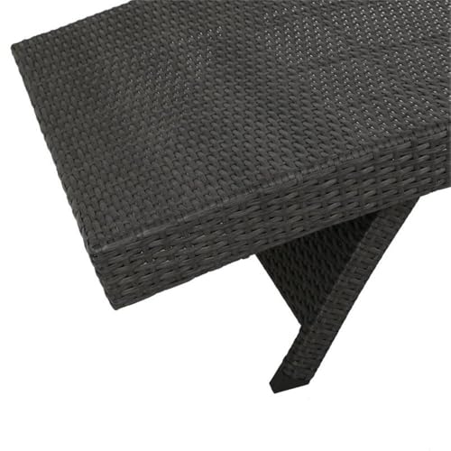 Afuera Living Modern Outdoor Grey Wicker Chaise Lounge Set of 4