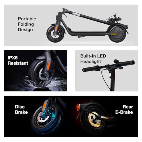 Segway Ninebot F2 Electric KickScooter 350W 25 Mi Range Black
