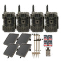 Stealth Cam 40MP Deceptor Max Cellular Trail Camera Bundle with Solar Battery Pack, Mounting Post, 32GB Memory Card, and Card Reader