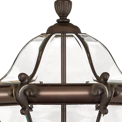 Hinkley San Clemente Collection Traditional Three Light Outdoor Post Top/Pier Mount Copper Bronze