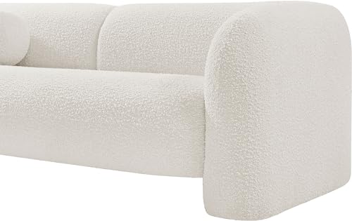 Meridian Furniture Emory Collection Art Deco Loveseat Cream